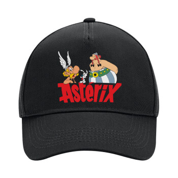 Asterix and Obelix, Καπέλο Ενηλίκων Ultimate ΜΑΥΡΟ, (100% ΒΑΜΒΑΚΕΡΟ DRILL, ΕΝΗΛΙΚΩΝ, UNISEX, ONE SIZE)