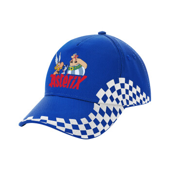 Asterix and Obelix, Adult Ultimate BLUE RACING Cap, (100% COTTON DRILL, ADULT, UNISEX, ONE SIZE)