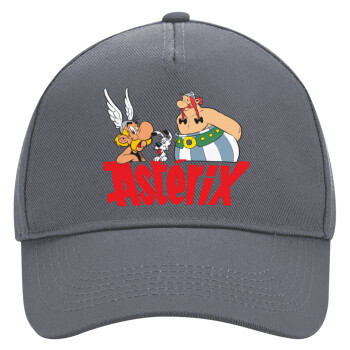 Asterix and Obelix, Ultimate Adult Hat Grey, (100% COTTON DRILL, ADULT, UNISEX, ONE SIZE)