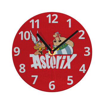 Asterix and Obelix, Ρολόι τοίχου γυάλινο (20cm)