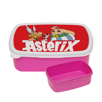 Asterix and Obelix, ΡΟΖ παιδικό δοχείο φαγητού (lunchbox) πλαστικό (BPA-FREE) Lunch Βox M18 x Π13 x Υ6cm