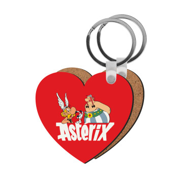 Asterix and Obelix, Μπρελόκ Ξύλινο καρδιά MDF