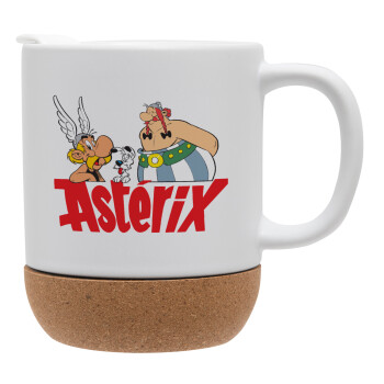 Asterix and Obelix, Κούπα, κεραμική με βάση φελού και καπάκι (ΜΑΤ), 330ml (1 τεμάχιο)