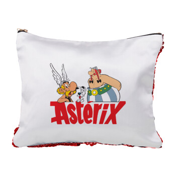 Asterix and Obelix, Τσαντάκι νεσεσέρ με πούλιες (Sequin) Κόκκινο