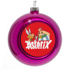 Purple Christmas tree ornament bauble 8cm