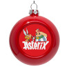 Red Christmas tree ornament bauble 8cm