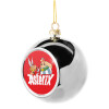 Silver 8cm Christmas tree ball ornament