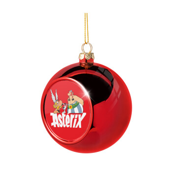 Asterix and Obelix, Christmas tree ball Red 8cm