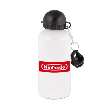 Nintendo, Metal water bottle, White, aluminum 500ml