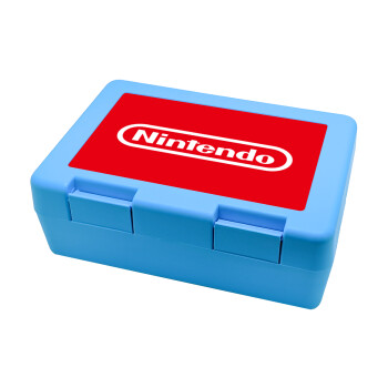 Nintendo, Children's cookie container LIGHT BLUE 185x128x65mm (BPA free plastic)