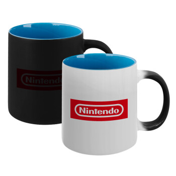 Nintendo, Κούπα Μαγική εσωτερικό μπλε, κεραμική 330ml που αλλάζει χρώμα με το ζεστό ρόφημα (1 τεμάχιο)