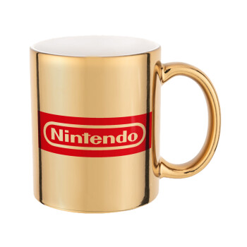 Nintendo, Mug ceramic, gold mirror, 330ml