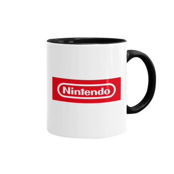 Nintendo, Mug colored black, ceramic, 330ml