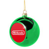 Green Christmas tree ornament ball 8cm