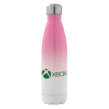 xbox, Metal mug thermos Pink/White (Stainless steel), double wall, 500ml