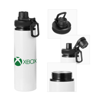xbox, Metal water bottle with safety cap, aluminum 850ml
