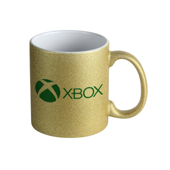 xbox, Κούπα Χρυσή Glitter που γυαλίζει, κεραμική, 330ml