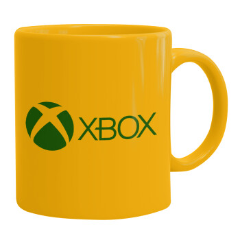 xbox, Ceramic coffee mug yellow, 330ml