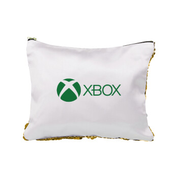 xbox, Sequin Gold Pouch Cosmetic Bag