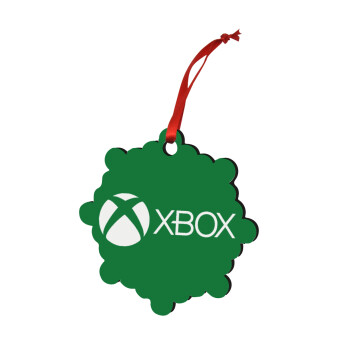 xbox, Χριστουγεννιάτικο στολίδι snowflake ξύλινο 7.5cm