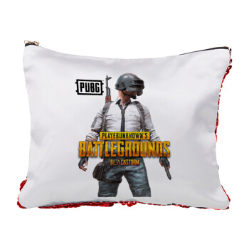 PUBG battleground royale, Red sequin cosmetic bag