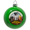 Green Christmas tree ornament bauble 8cm