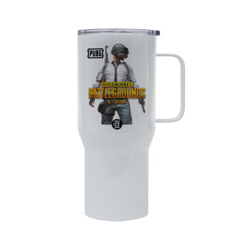 PUBG battleground royale, Mega Stainless steel Tumbler with lid, double wall 750L