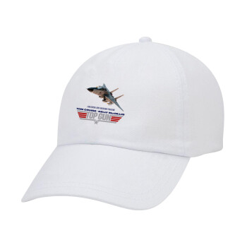 Top Gun, Καπέλο Ενηλίκων Baseball Λευκό 5-φύλλο (POLYESTER, ΕΝΗΛΙΚΩΝ, UNISEX, ONE SIZE)