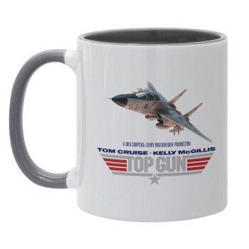 Top Gun, Mug colored grey, ceramic, 330ml