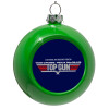 Green Christmas tree ornament bauble 8cm