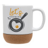 Ceramic coffee mug Cork (MAT), 330ml (1pcs)