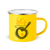 Yellow Enamel Metallic Cup 360ml