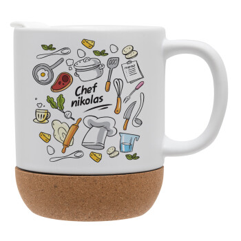 Chef με όνομα, Ceramic coffee mug Cork (MAT), 330ml (1pcs)