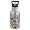 Metallic Silver with straw (500ml)