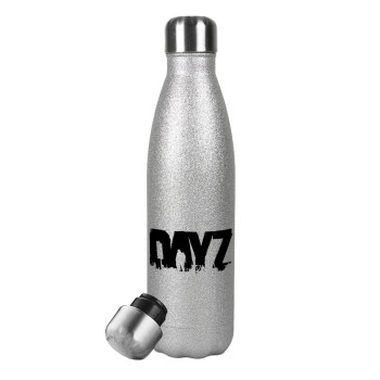 DayZ, Metallic Glitter Silver Thermos Flask (Stainless steel), double-walled, 500ml