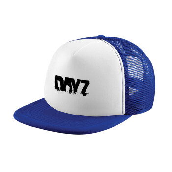 DayZ, Adult Soft Trucker Hat with Blue/White Mesh (POLYESTER, ADULT, UNISEX, ONE SIZE)