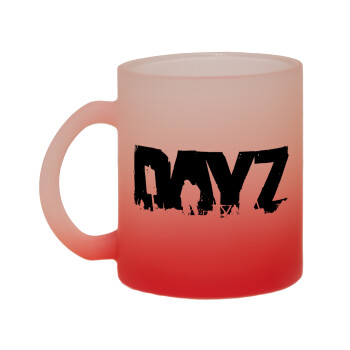 DayZ, Κούπα γυάλινη δίχρωμη με βάση το κόκκινο ματ, 330ml