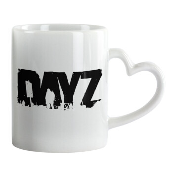 DayZ, Mug heart handle, ceramic, 330ml