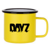 Metallic enamel MATT Yellow cup 360ml