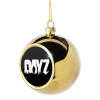 Golden Christmas tree ball ornament 8cm