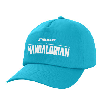 Mandalorian, Καπέλο παιδικό Baseball, 100% Βαμβακερό Twill, Γαλάζιο (ΒΑΜΒΑΚΕΡΟ, ΠΑΙΔΙΚΟ, UNISEX, ONE SIZE)