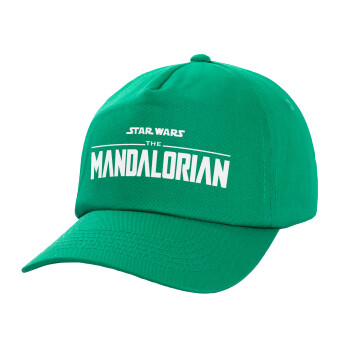 Mandalorian, Children's Baseball Cap, 100% Cotton Twill, Green (COTTON, CHILDREN'S, UNISEX, ONE SIZE)