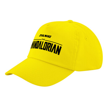 Mandalorian, Child's Baseball Cap, 100% Cotton Twill, Yellow (COTTON, CHILD, UNISEX, ONE SIZE)