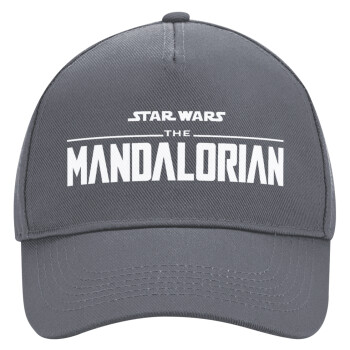 Mandalorian, Ultimate Adult Hat Grey, (100% COTTON DRILL, ADULT, UNISEX, ONE SIZE)