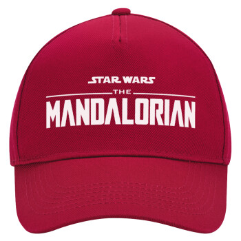 Mandalorian, Adult Ultimate Hat RED, (100% COTTON DRILL, ADULT, UNISEX, ONE SIZE)