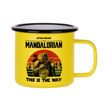 Mandalorian, Metallic enamel MATT Yellow cup 360ml