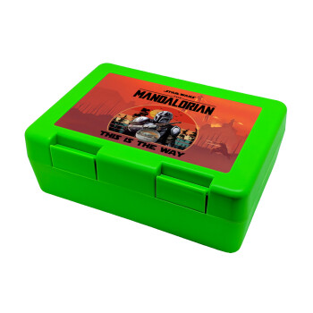 Mandalorian, Children's cookie container GREEN 185x128x65mm (BPA free plastic)