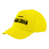 Child's Baseball Cap, 100% Cotton Twill, Yellow (COTTON, CHILD, UNISEX, ONE SIZE)