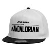 Child's Flat Snapback Hat, White (100% COTTON, CHILDREN'S, UNISEX, ONE SIZE)