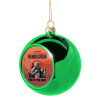 Green Christmas tree ornament ball 8cm